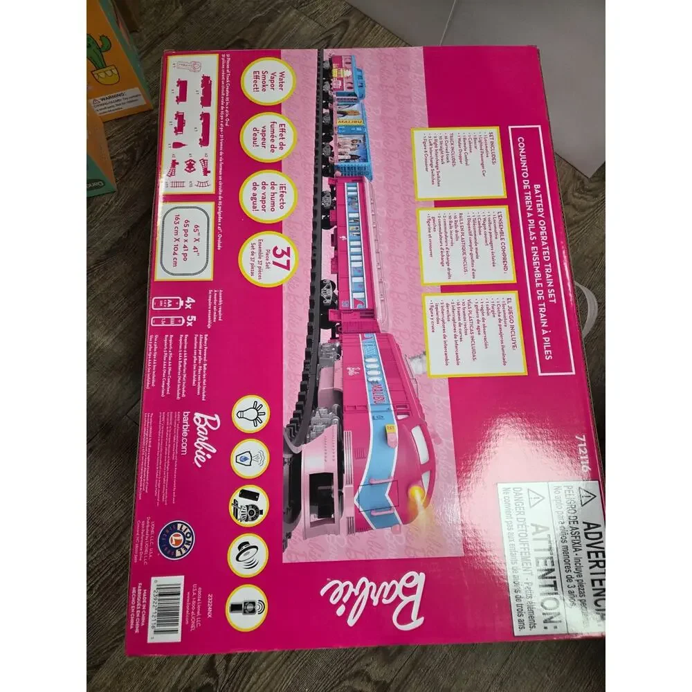 Lionel Mattel Barbie Battery Pink Toy Train Set Remote Controlled NEW IN BOX
